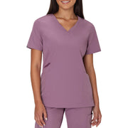 Hanes Women's Scrubs Healthcare Top, Moisture-Wicking Stretch Scrub Shirts, Ribbed Side Panels