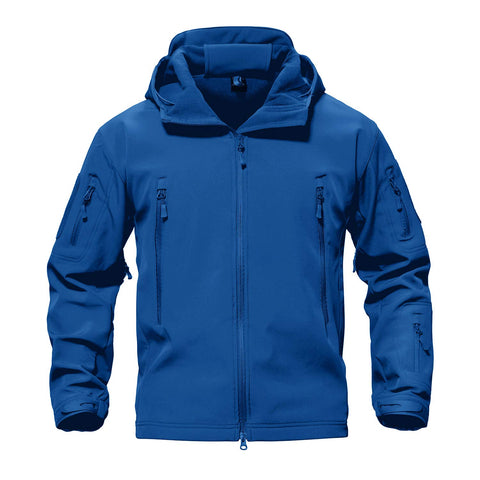 TACVASEN Men's Special Ops Military Tactical Rain Jackets Winter Warm Fleece Softshell Hooded Raincoat Snowboard