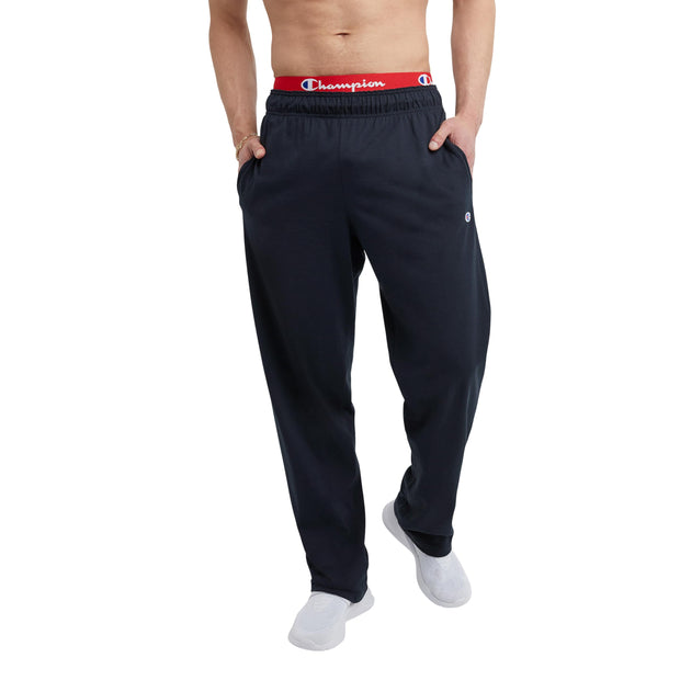 Champion Men's Pants, Lightweight Open-Hem Lounge Pants for Men, Jersey Pants (Reg. or Big & Tall)
