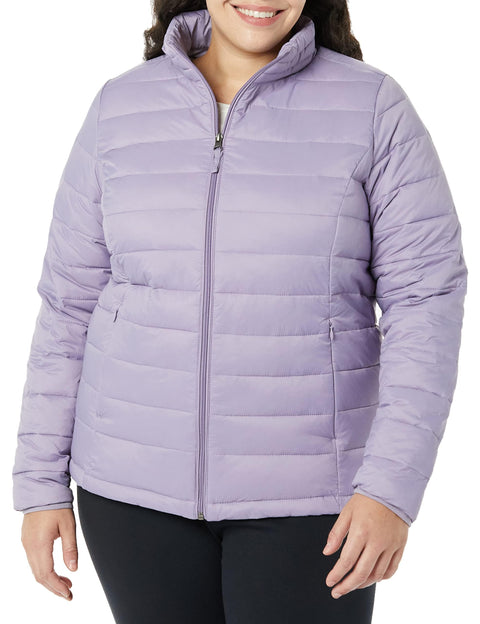 Amazon Essentials Women's Lightweight Water-Resistant Packable Puffer Jacket (Available in Plus Size)
