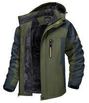 TACVASEN Men's Winter Ski Jacket Waterproof Snow Coats Snowboard Fleece Lining Jacket Warm Parka with Hooded