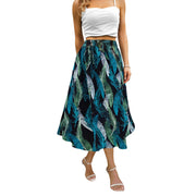 Maxi Skirts for Women with Pockets Long Midi Length Casual Skirt for Beach Party Holiday