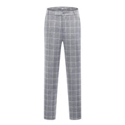 Womens 2 Piece Plaid Suits Set Business Office One Button Blazer Jacket Casual Long Sleeve Pant Suit Set