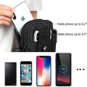 Tactical Waist Pouch EDC Molle Waist Bag Belt Phone Pouch Holster Purse Carrying Pouch for Smartphone, Tools