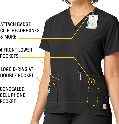 Carhartt Cross-Flex Women's Media Scrub Top