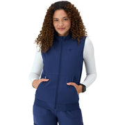 Hanes Women's Comfort Fit Scrubs Healthcare Vest, Moisture-Wicking Stretch Scrubs Vest for Women