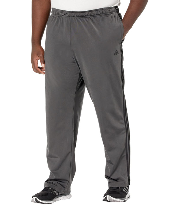 adidas Men's Essentials Warm-up Open Hem 3-stripes Tracksuit Bottoms, Black-white,