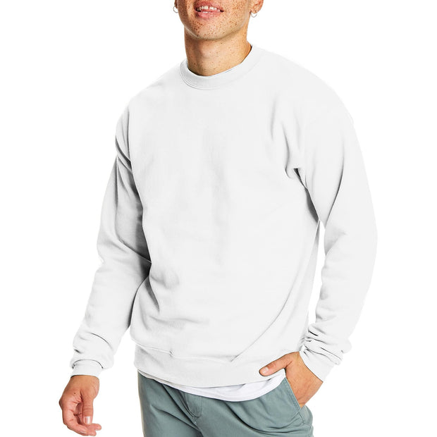 Hanes Men's EcoSmart Fleece, Pullover Crewneck Sweatshirt, 1 or 2 Pack