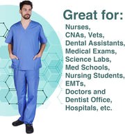 Natural Uniforms Comfortable Fit Men's Workwear Uniform 8 Pocket Top and Pant Set