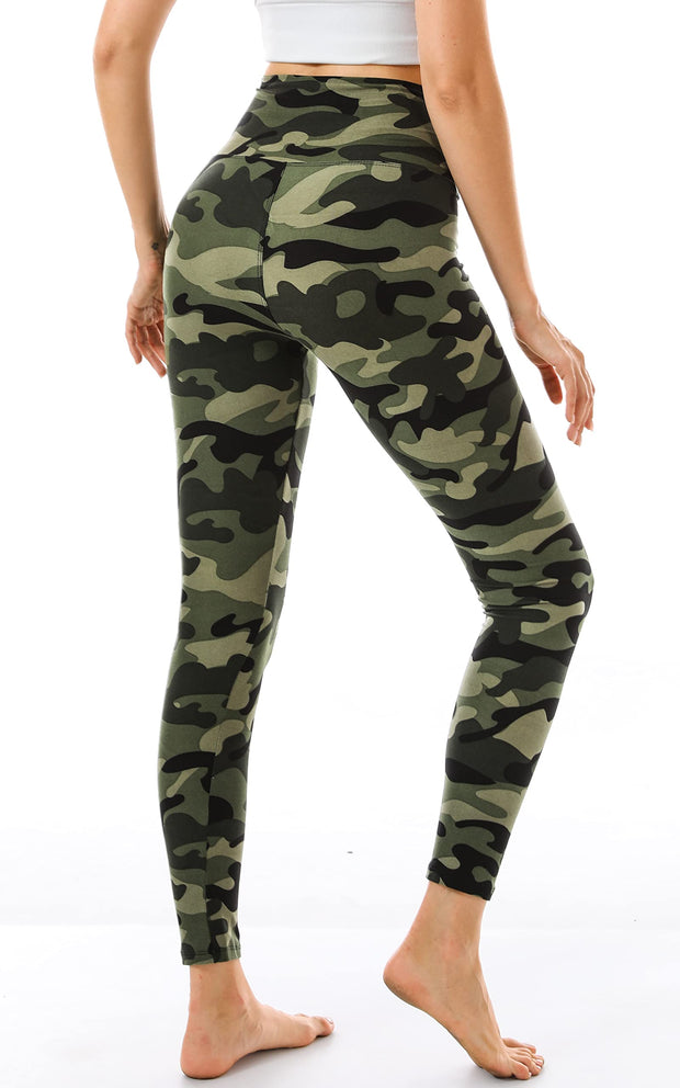 FULLSOFT Soft Leggings for Women - High Waisted Tummy Control No See Through Workout Yoga Pants