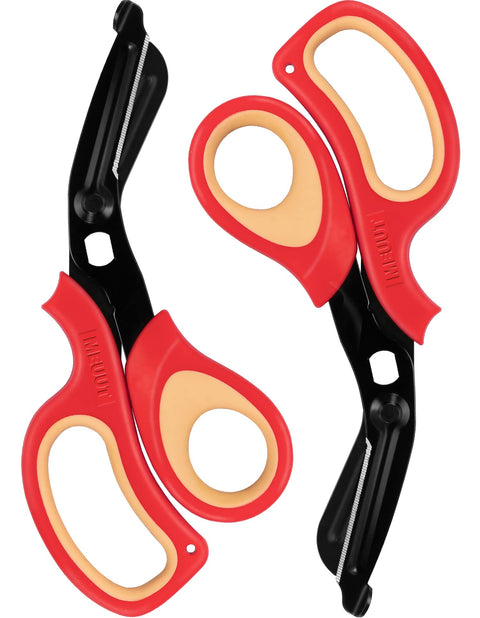 MEUUT 2 Pack Medical Scissors Trauma Shears for Nurses -Patented Bandage Scissors with Non-Stick Blades, Surgical Grade Shears Stainless Steel EMT Scissors for All Purpose
