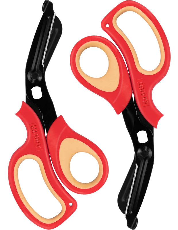 MEUUT 2 Pack Medical Scissors Trauma Shears for Nurses -Patented Bandage Scissors with Non-Stick Blades, Surgical Grade Shears Stainless Steel EMT Scissors for All Purpose