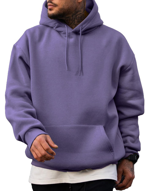 JMIERR Mens Casual Cotton Hooded Collar Drawstring Hoodies Pullover Sweatshirts Casual Long Sleeve Shirts