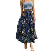 Maxi Skirts for Women with Pockets Long Midi Length Casual Skirt for Beach Party Holiday