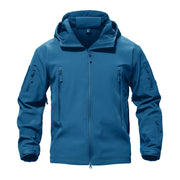 TACVASEN Men's Special Ops Military Tactical Rain Jackets Winter Warm Fleece Softshell Hooded Raincoat Snowboard