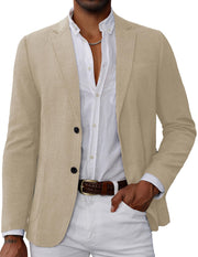 GRACE KARIN Men's Casual Blazer Suit Jackets 2 Button Lightweight Sport Coats