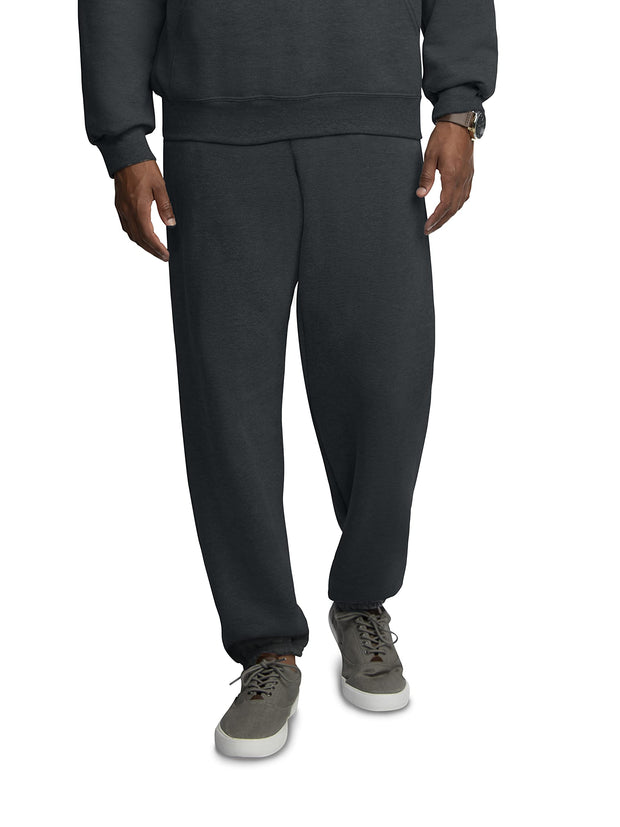 Fruit of the Loom Eversoft Fleece Elastic Bottom Sweatpants with Pockets, Relaxed Fit, Moisture Wicking, Breathable