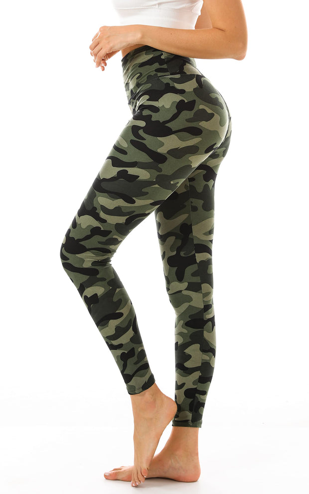 FULLSOFT Soft Leggings for Women - High Waisted Tummy Control No See Through Workout Yoga Pants