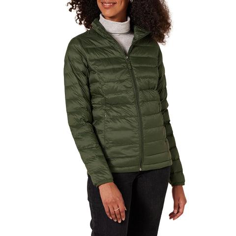 Amazon Essentials Women's Lightweight Water-Resistant Packable Puffer Jacket (Available in Plus Size)