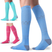 FITRELL 3 Pairs Compression Socks for Women and Men 20-30mmHg-Circulation Support Socks