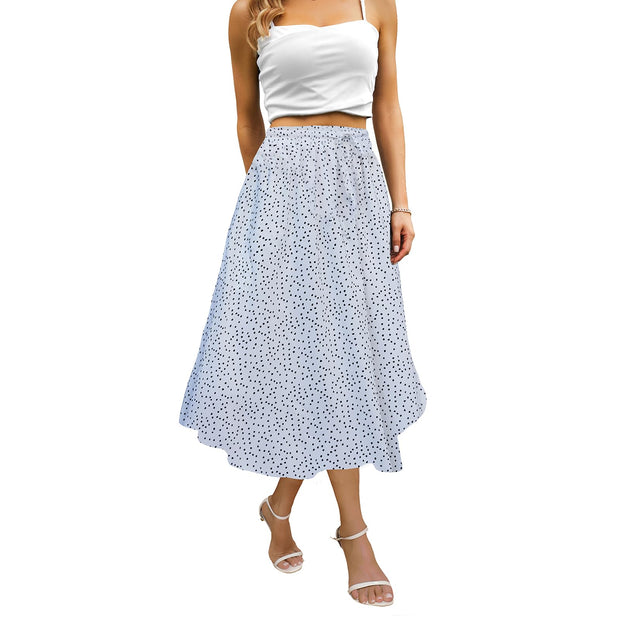 Maxi Skirts for Women with Pockets Long Midi Length Casual Skirt for Beach Party Holiday