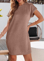 EVALESS Womens Summer Dresses Fashion 2025 Short Sleeve Spring Mini Dress Casual Beach Vacation Clothes Dresses