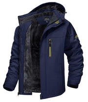 TACVASEN Men's Winter Ski Jacket Waterproof Snow Coats Snowboard Fleece Lining Jacket Warm Parka with Hooded