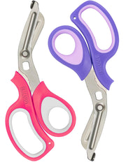 MEUUT 2 Pack Medical Scissors Trauma Shears for Nurses -Patented Bandage Scissors with Non-Stick Blades, Surgical Grade Shears Stainless Steel EMT Scissors for All Purpose