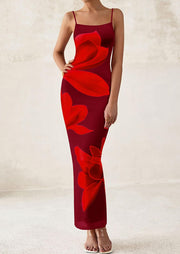 PRETTYGARDEN Womens Floral Maxi Dress Summer 2025 Sexy Spaghetti Strap Slip Bodycon Mesh Beach Vacation Dresses