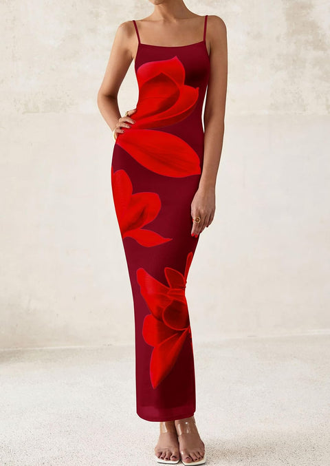 PRETTYGARDEN Womens Floral Maxi Dress Summer 2025 Sexy Spaghetti Strap Slip Bodycon Mesh Beach Vacation Dresses