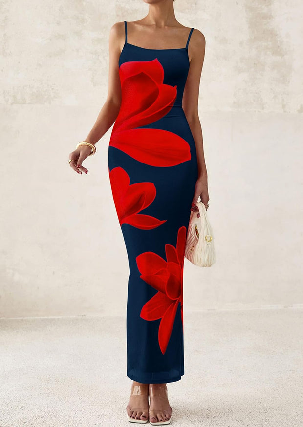 PRETTYGARDEN Womens Floral Maxi Dress Summer 2025 Sexy Spaghetti Strap Slip Bodycon Mesh Beach Vacation Dresses