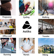 Aoliks Compression Socks for Women & Men 4 Pairs, Best Support for Nurses Running Travel