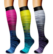 Laite Hebe 3 Pack Medical Compression Sock-Compression Sock for Women and Men-Best for Running,Nursing,Sports