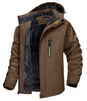 TACVASEN Men's Winter Ski Jacket Waterproof Snow Coats Snowboard Fleece Lining Jacket Warm Parka with Hooded