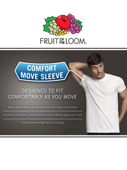 Fruit of the Loom Men's Undershirts, Moisture Wicking & Tag Free, Short Sleeve Crew T-Shirts