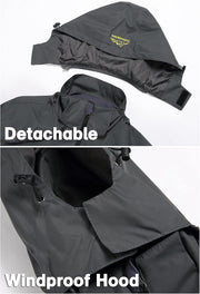 GIISAM Mens Windproof Jacket Waterproof Lightweight Mountain Sport Jacket for Men Hooded Windbreaker Raincoat
