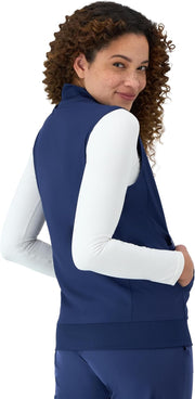 Hanes Women's Comfort Fit Scrubs Healthcare Vest, Moisture-Wicking Stretch Scrubs Vest for Women