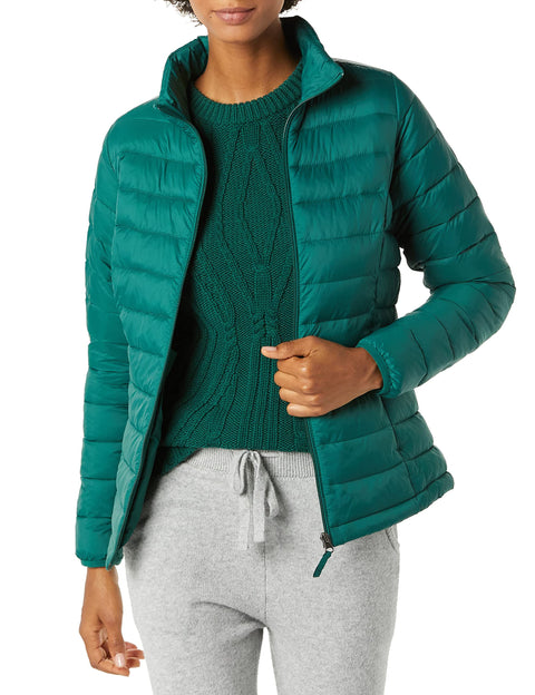 Amazon Essentials Women's Lightweight Water-Resistant Packable Puffer Jacket (Available in Plus Size)