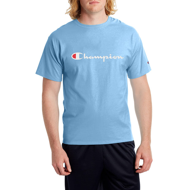 Champion Men's T-Shirt, Classic Graphic T-Shirt, Soft and Comfortable T-Shirts for Men, Script Logo (Reg. or Big & Tall)