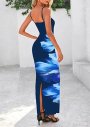 PRETTYGARDEN Womens Floral Maxi Dress Summer 2025 Sexy Spaghetti Strap Slip Bodycon Mesh Beach Vacation Dresses