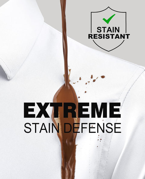 Alimens & Gentle Slim Fit Mens Dress Shirts Long Sleeve Dress Shirts for Men Stain Sheild Button Down Shirt Men Big