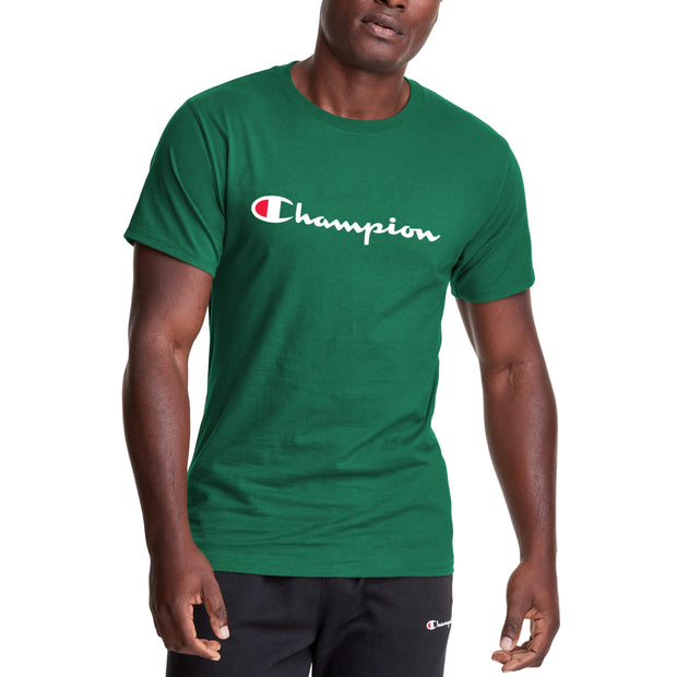 Champion Men's T-Shirt, Classic Graphic T-Shirt, Soft and Comfortable T-Shirts for Men, Script Logo (Reg. or Big & Tall)