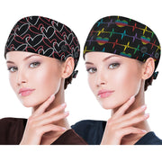 ABAMERICA Working Caps with Button and Sweatband, Adjustable Working Hats for Women Men, One Size(Tie Back or Toggle)