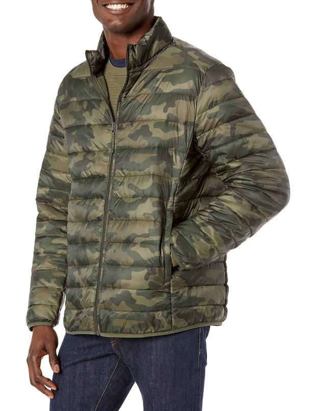 Amazon Essentials Men's Packable Lightweight Water-Resistant Puffer Jacket (Available in Big & Tall)