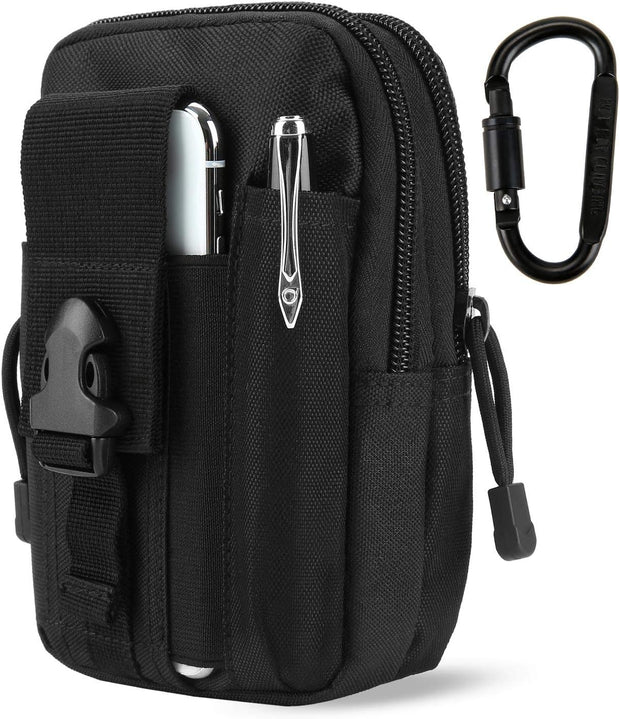 Tactical Waist Pouch EDC Molle Waist Bag Belt Phone Pouch Holster Purse Carrying Pouch for Smartphone, Tools