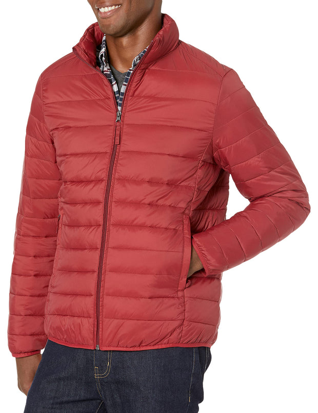 Amazon Essentials Men's Packable Lightweight Water-Resistant Puffer Jacket (Available in Big & Tall)