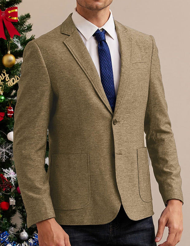 GRACE KARIN Men's Casual Blazer Suit Jackets 2 Button Lightweight Sport Coats