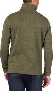Wrangler Authentics Men's Long Sleeve Fleece Quarter-Zip Sweater