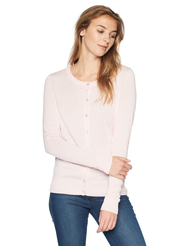 Amazon Essentials Women's Lightweight Crewneck Cardigan Sweater (Available in Plus Size)