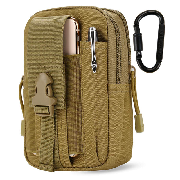 Tactical Waist Pouch EDC Molle Waist Bag Belt Phone Pouch Holster Purse Carrying Pouch for Smartphone, Tools